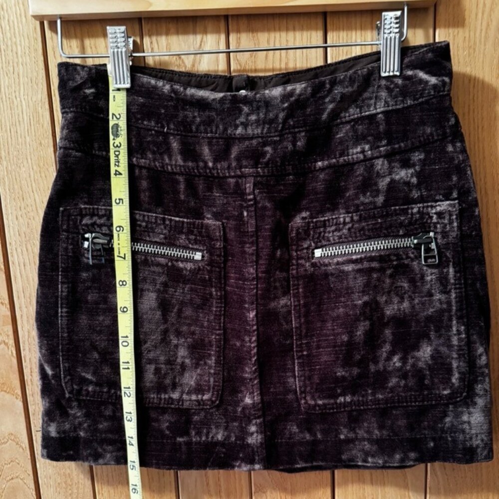 Urban Outfitters Crush Velvet Mini Skirt